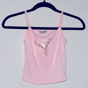 Fashion Nova light pink cropped tank